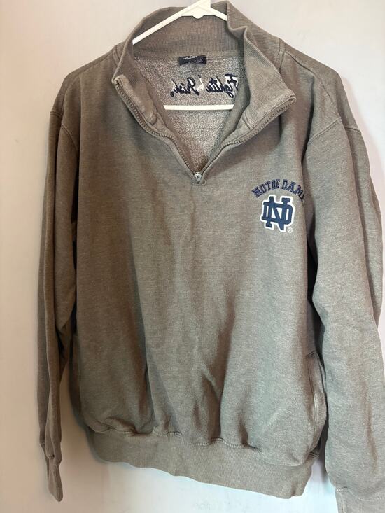 Blue 84 Other - Notre Dame Gray Quarter Zip Sweatshirt Men’s Size XL Read